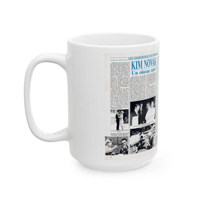 Kim Novak #254 (Vintage Female Icon) White Coffee Mug-Go Mug Yourself