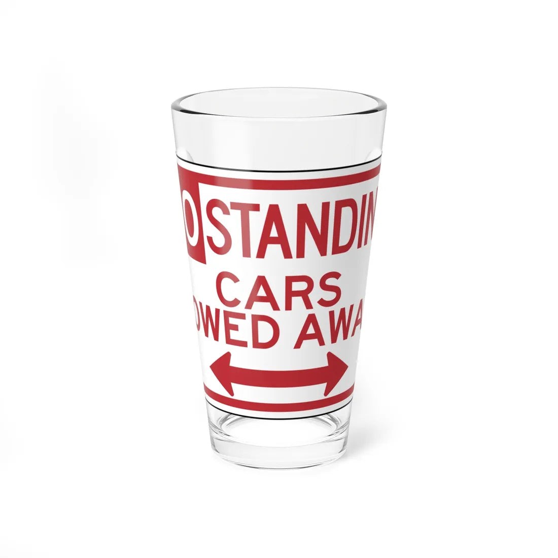 BDOT R7-4DT (Maryland) (Road Sign) Pint Glass 16oz 16oz - Go Mug Yourself