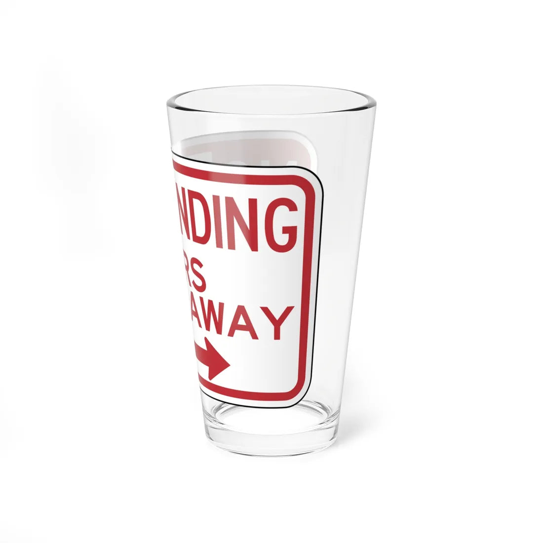 BDOT R7-4DT (Maryland) (Road Sign) Pint Glass 16oz - Go Mug Yourself
