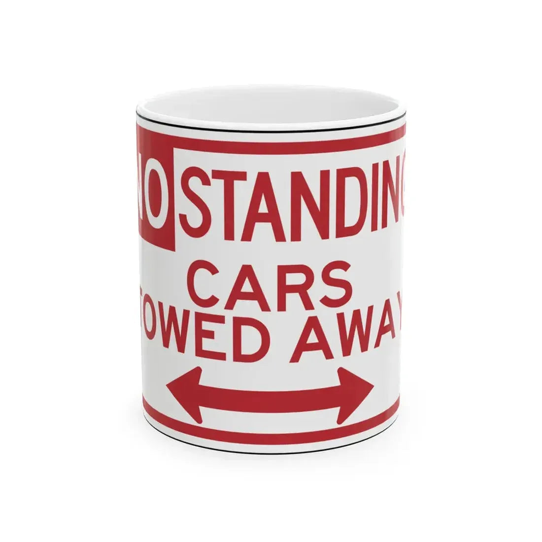 BDOT R7-4DT (Maryland) (Road Sign) White Coffee Mug 11oz - Go Mug Yourself