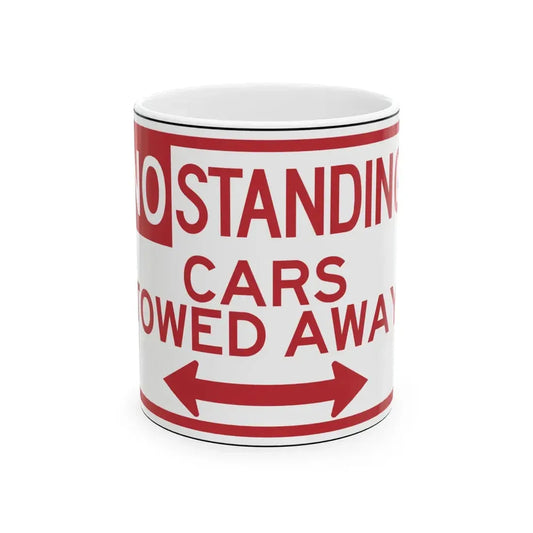 BDOT R7-4DT (Maryland) (Road Sign) White Coffee Mug 11oz - Go Mug Yourself