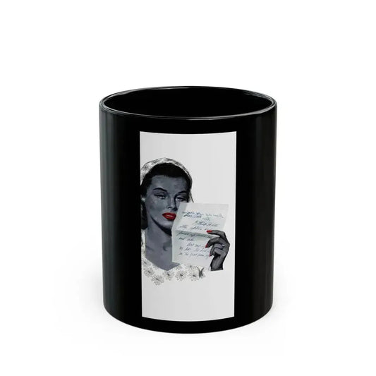 Be Careful, Mrs. Williams (1), Cosmopolitan, July 1947 - Black Coffee Mug 11oz - Go Mug Yourself