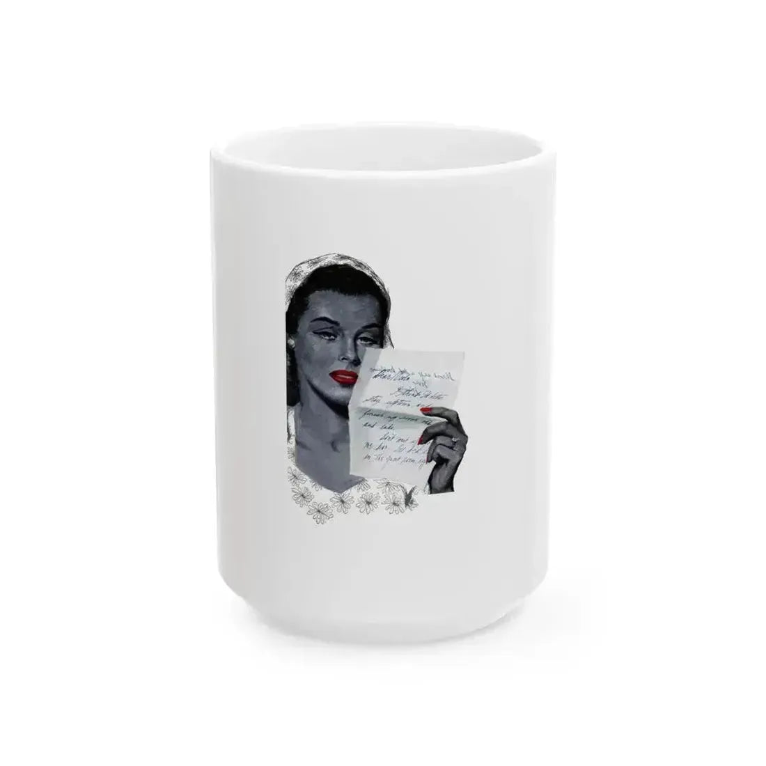 Be Careful, Mrs. Williams (1), Cosmopolitan, July 1947 - White Coffee Mug 15oz - Go Mug Yourself