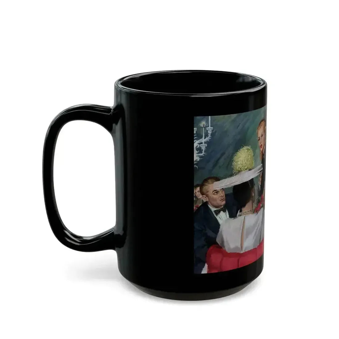 Be Careful, Mrs. Williams (2), Cosmopolitan, July 1947 - Black Coffee Mug - Go Mug Yourself