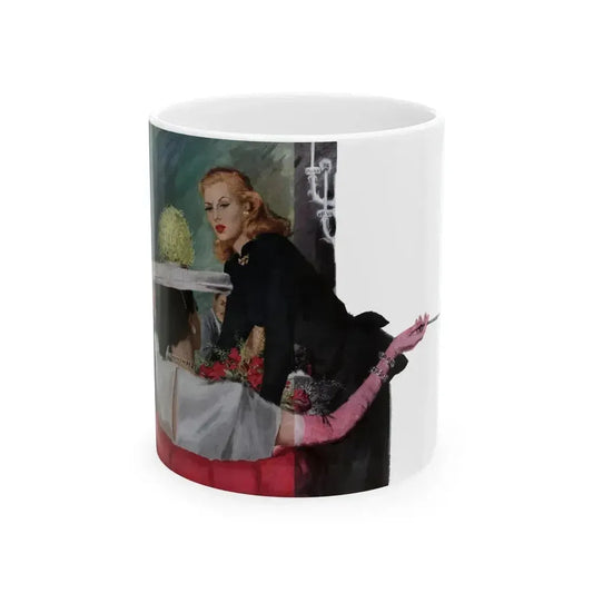 Be Careful, Mrs. Williams (2), Cosmopolitan, July 1947 - White Coffee Mug 11oz - Go Mug Yourself