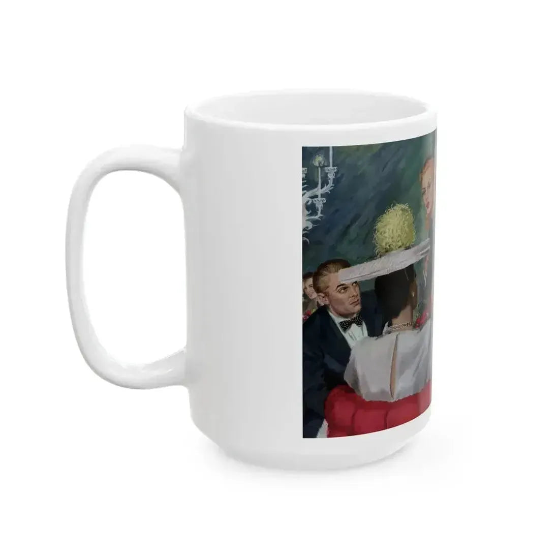 Be Careful, Mrs. Williams (2), Cosmopolitan, July 1947 - White Coffee Mug - Go Mug Yourself