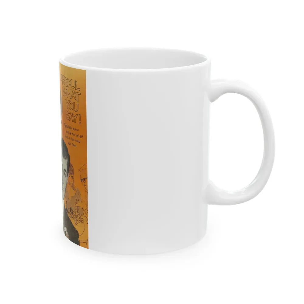 Be Careful What You Say, Woman's Day, January 1961 - White Coffee Mug - Go Mug Yourself