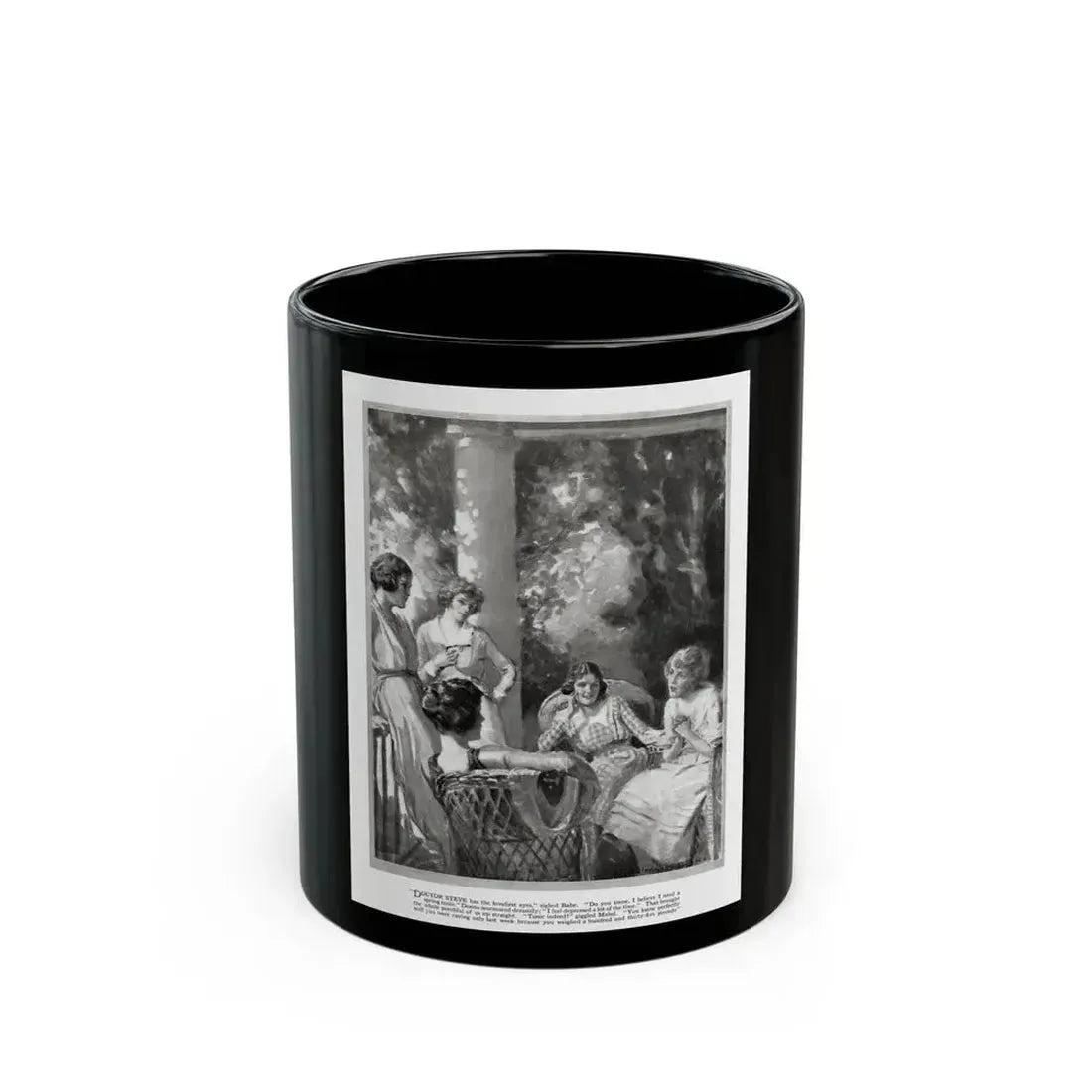 Be Sociable (1), Good Housekeeping, June 1921 - Black Coffee Mug 11oz - Go Mug Yourself