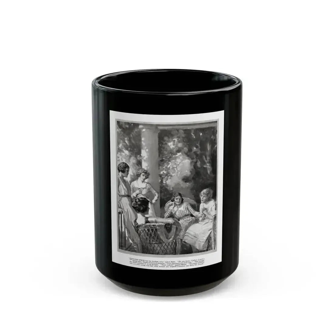 Be Sociable (1), Good Housekeeping, June 1921 - Black Coffee Mug 15oz - Go Mug Yourself