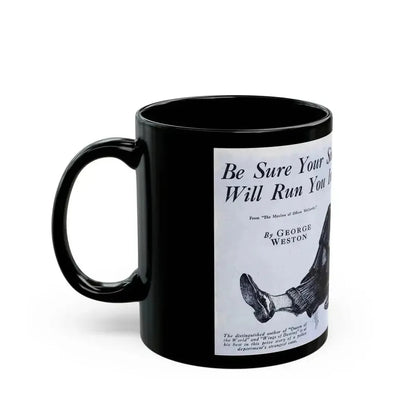 Be Sure Your Sin Will Run You In (1), Blue Book Magazine, March 1940 - Black Coffee Mug - Go Mug Yourself