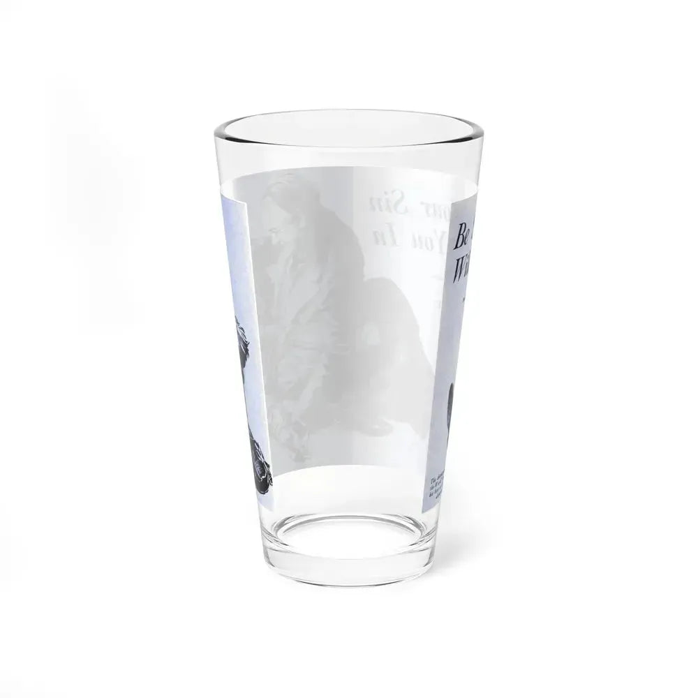 Be Sure Your Sin Will Run You In (1), Blue Book Magazine, March 1940 (Magazine Illustration) Pint Glass 16oz - Go Mug Yourself
