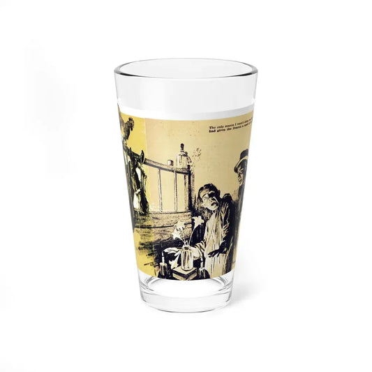 Be Sure Your Sin Will Run You In (2), Blue Book Magazine, March 1940 (Magazine Illustration) Pint Glass 16oz 16oz - Go Mug Yourself