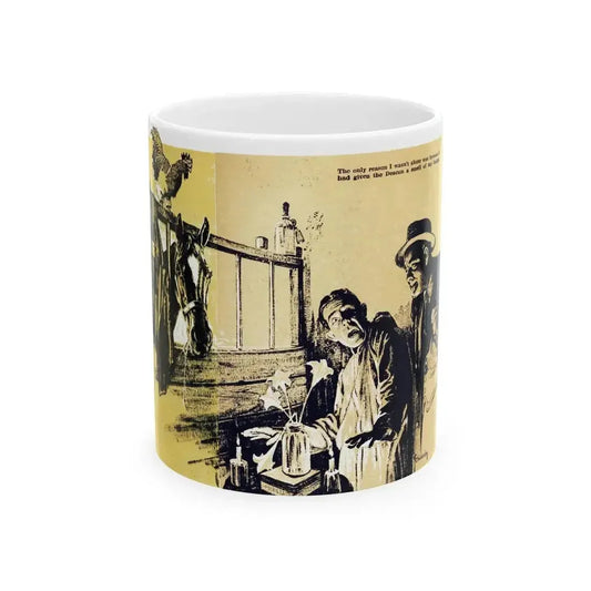 Be Sure Your Sin Will Run You In (2), Blue Book Magazine, March 1940 - White Coffee Mug 11oz - Go Mug Yourself
