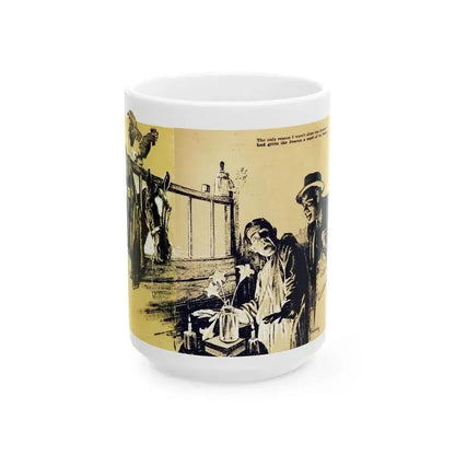 Be Sure Your Sin Will Run You In (2), Blue Book Magazine, March 1940 - White Coffee Mug 15oz - Go Mug Yourself