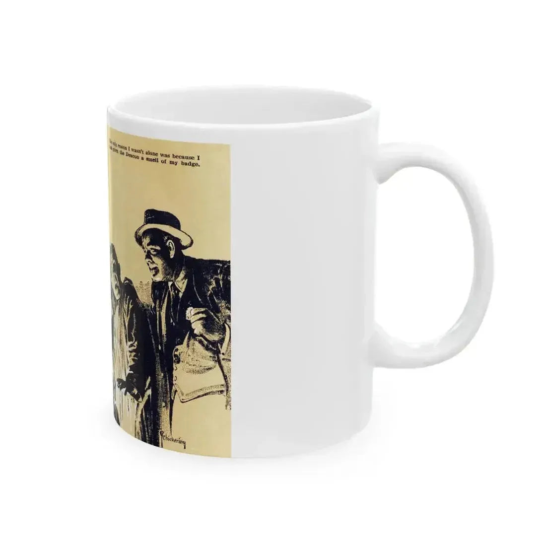 Be Sure Your Sin Will Run You In (2), Blue Book Magazine, March 1940 - White Coffee Mug - Go Mug Yourself