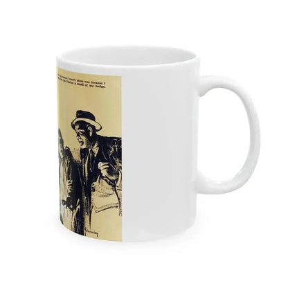 Be Sure Your Sin Will Run You In (2), Blue Book Magazine, March 1940 - White Coffee Mug - Go Mug Yourself