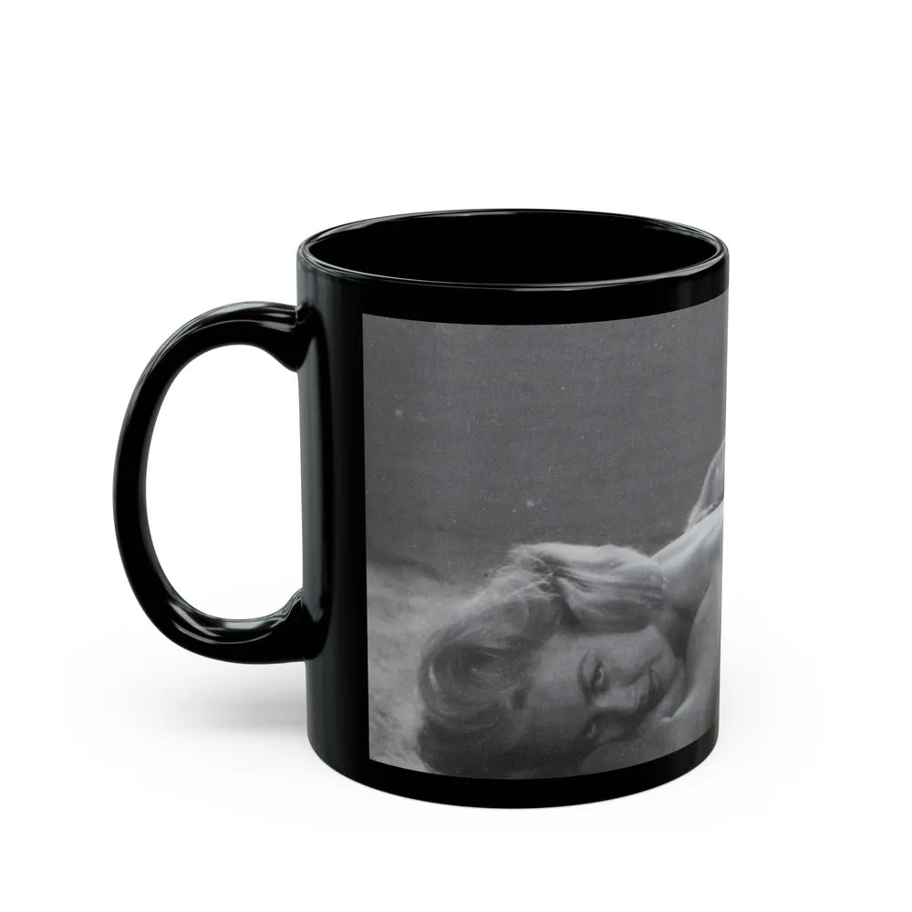 Jeanne Carmen #46 (Vintage Female Icon) Black Coffee Mug-Go Mug Yourself