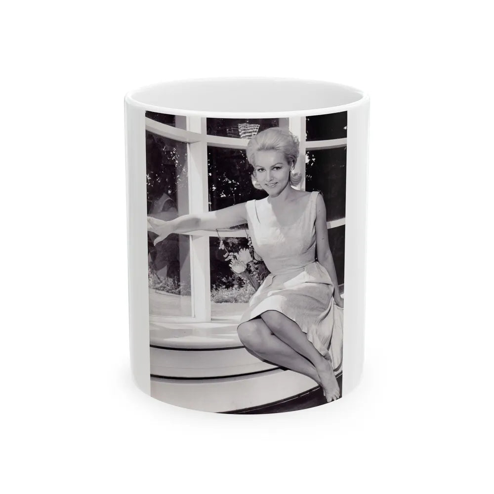 Julie Newmar #244 (Vintage Female Icon) White Coffee Mug-11oz-Go Mug Yourself