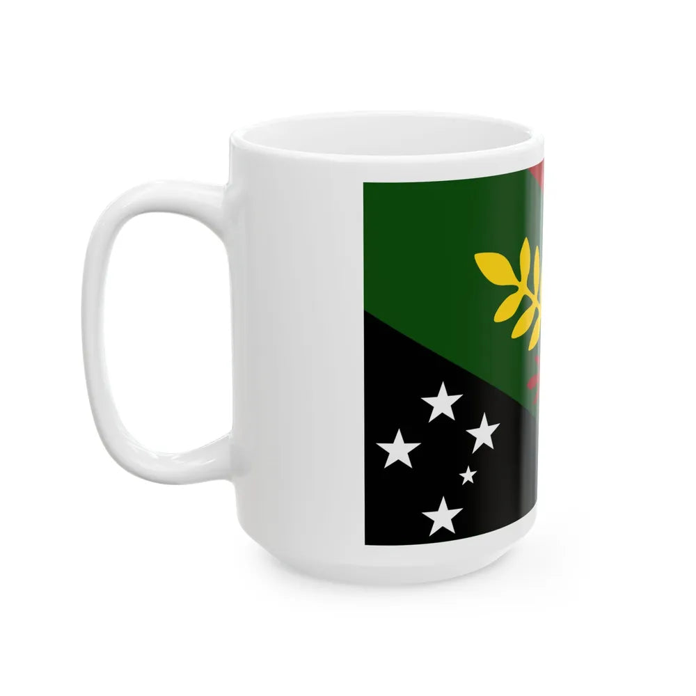 Flag of Chimbu Papa New Guinea - White Coffee Mug-Go Mug Yourself