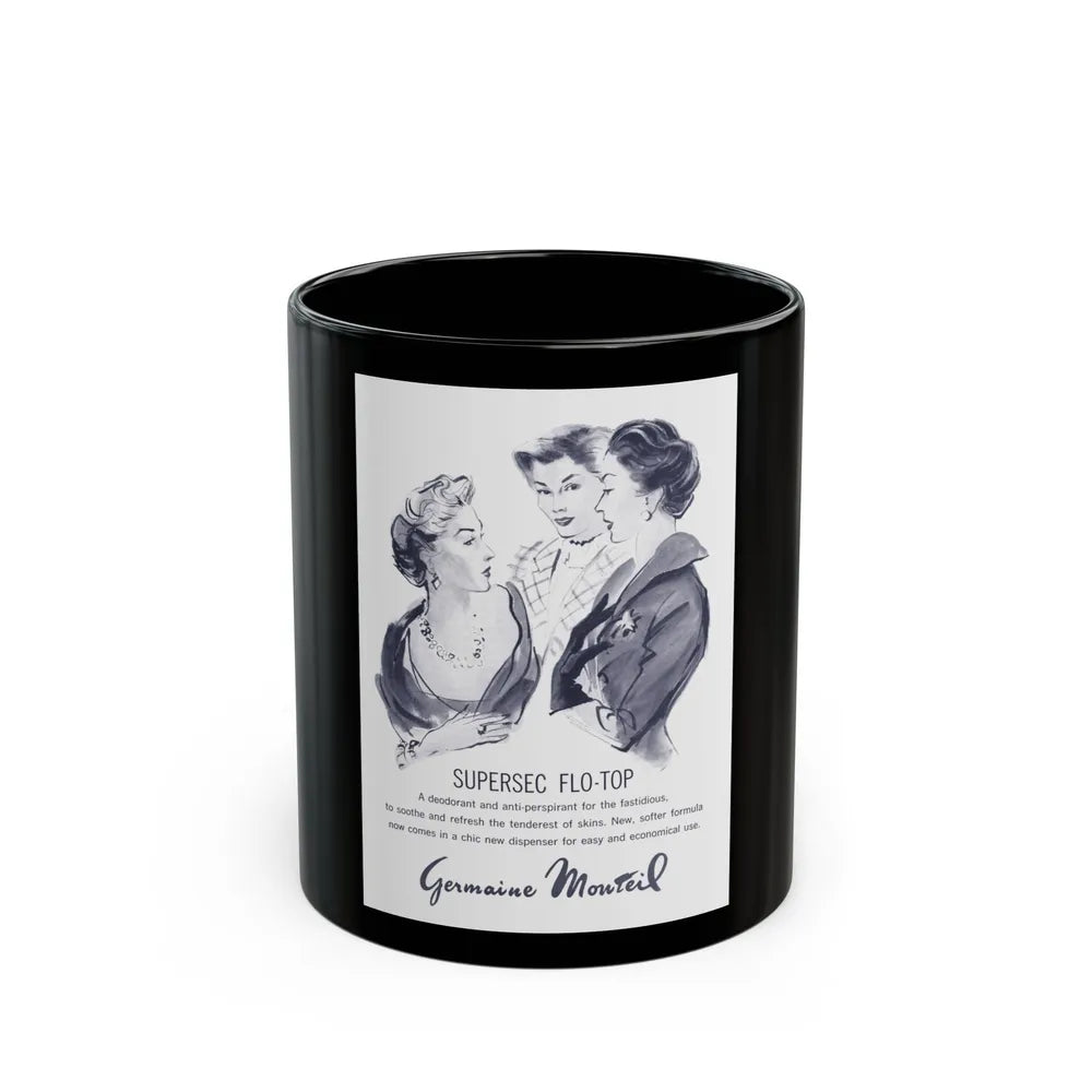 Germaine Monteil, 1959 - Black Coffee Mug-11oz-Go Mug Yourself