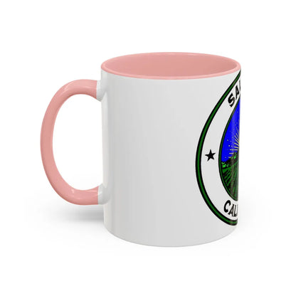 Seal of Salinas California - Accent Coffee Mug-Go Mug Yourself