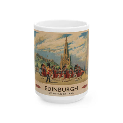 Edinburgh (British Railways, 1950s) - White Coffee Mug-15oz-Go Mug Yourself