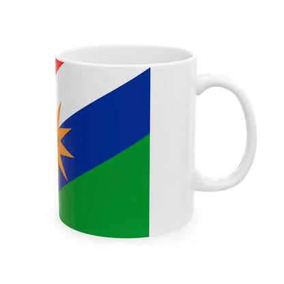 Flag of the Puntarenas Province Costa Rica - White Coffee Mug-Go Mug Yourself