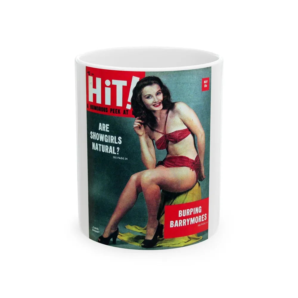 Carol Ohmart #53 - Mag. Cover (Vintage Female Icon) White Coffee Mug-11oz-Go Mug Yourself