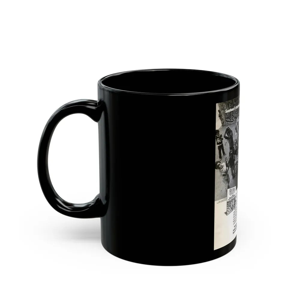 Santana 1974 II (Music Poster) Black Coffee Mug-Go Mug Yourself