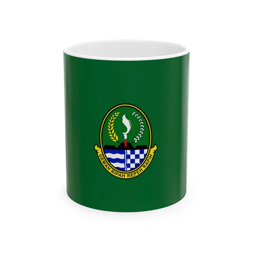 Flag of West Java Indonesia - White Coffee Mug-11oz-Go Mug Yourself