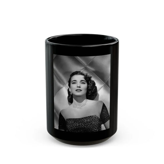 Julia Adams #36 (Vintage Female Icon) Black Coffee Mug-15oz-Go Mug Yourself