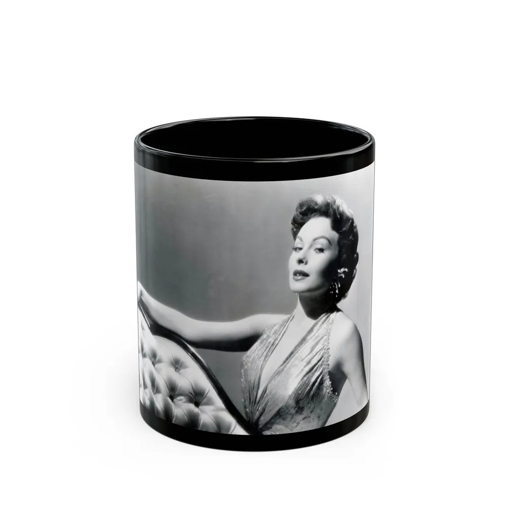 Jeanne Crain #112 (Vintage Female Icon) Black Coffee Mug-11oz-Go Mug Yourself