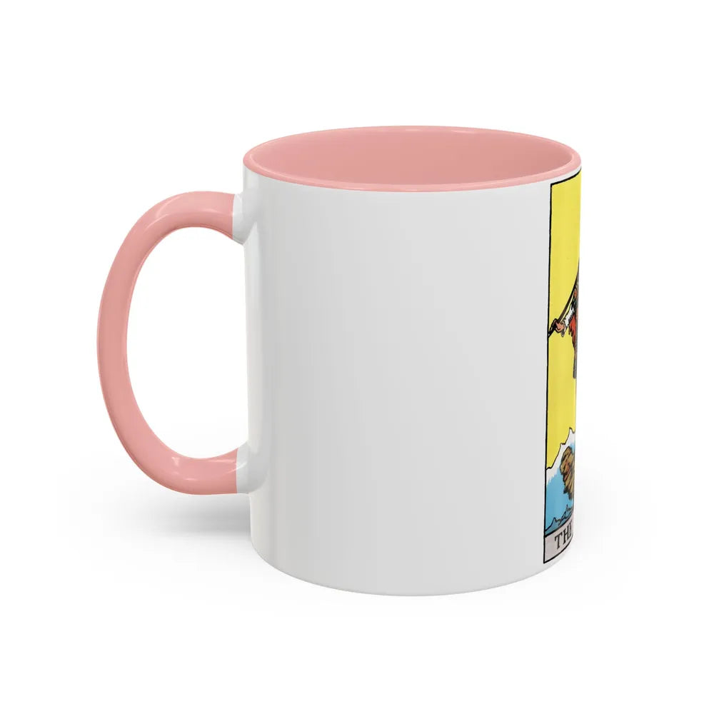 The Fool (Tarot Card) Accent Coffee Mug-Go Mug Yourself