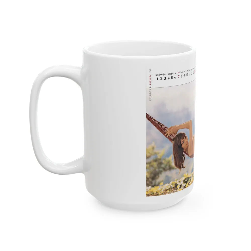 Victoria Vetri #01 - Nude ''Playboy Centerfold Gate'' (Vintage Female Icon) White Coffee Mug-Go Mug Yourself