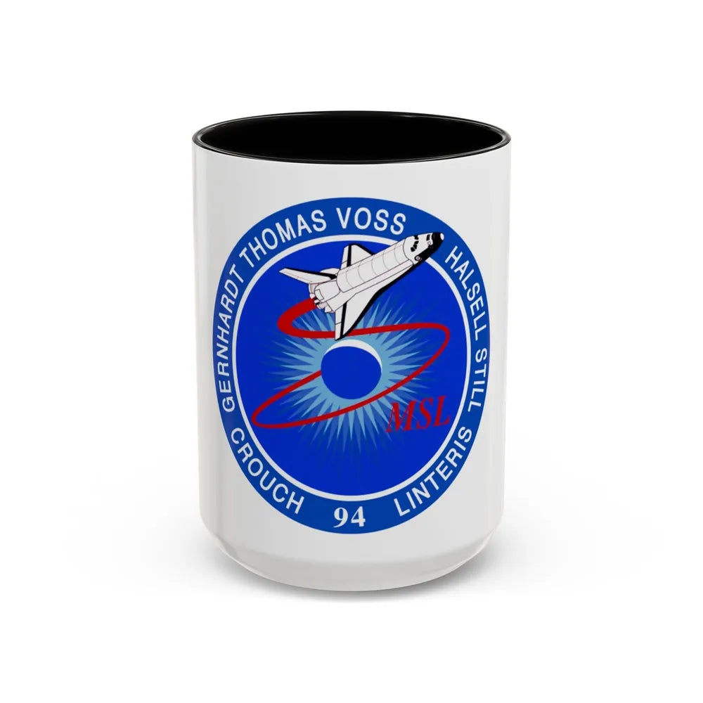 STS 94 (NASA) Accent Coffee Mug-15oz-Black-Go Mug Yourself