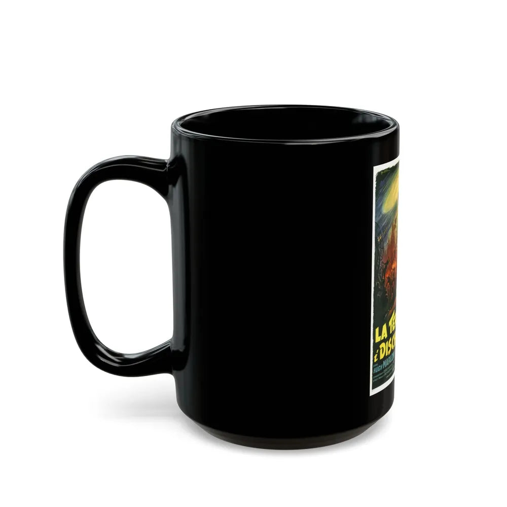 EARTH VS THE FLYING SAUCERS (ITALIAN) 1956 Movie Poster - Black Coffee Mug-Go Mug Yourself