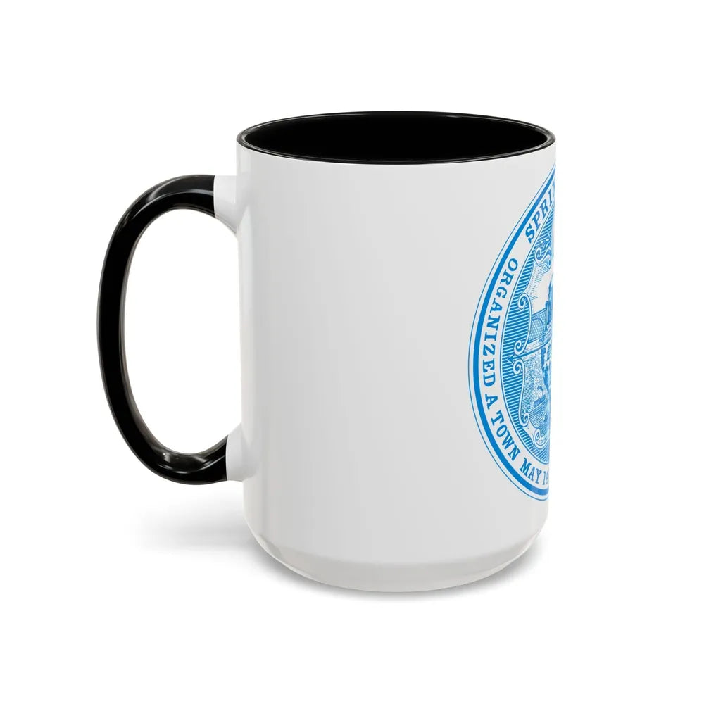 Seal of Springfield Massachusetts - Accent Coffee Mug-Go Mug Yourself