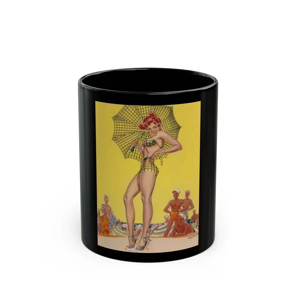Beach Babe - Black Coffee Mug 11oz - Go Mug Yourself