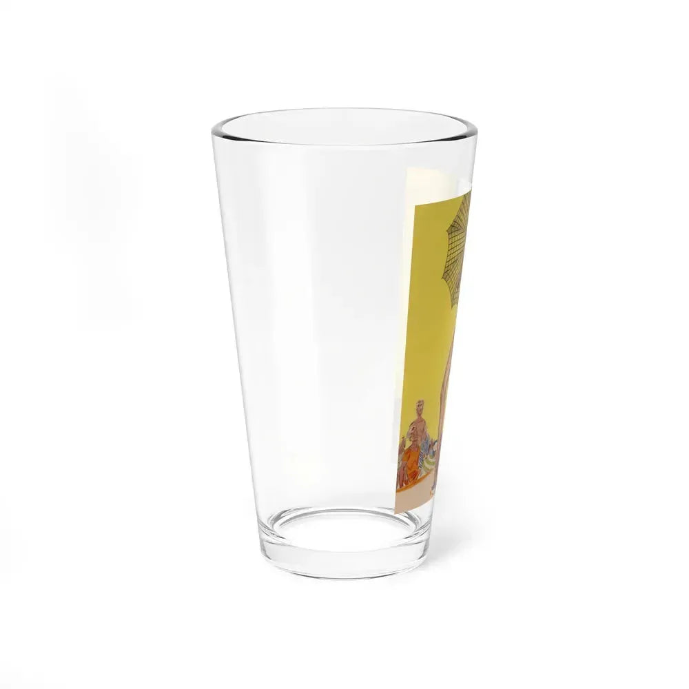 Beach Babe (Magazine Illustration) Pint Glass 16oz - Go Mug Yourself