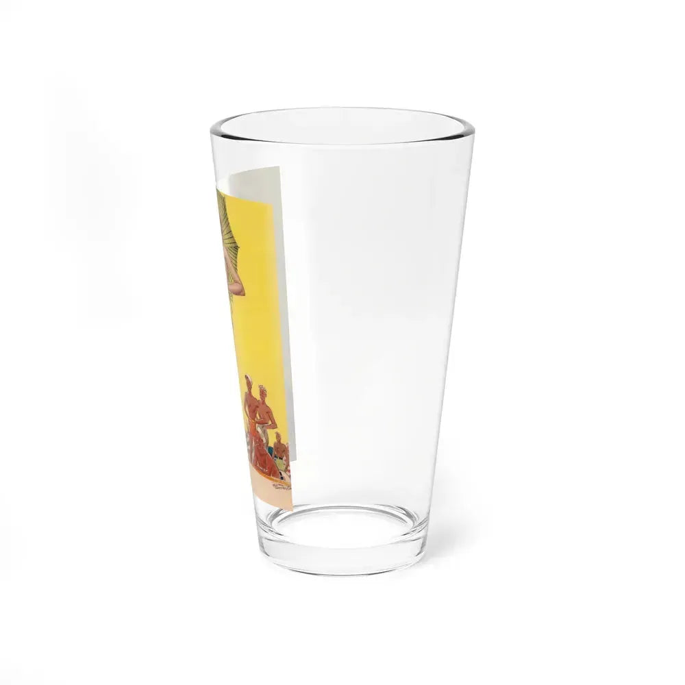 Beach Babe (Magazine Illustration) Pint Glass 16oz - Go Mug Yourself