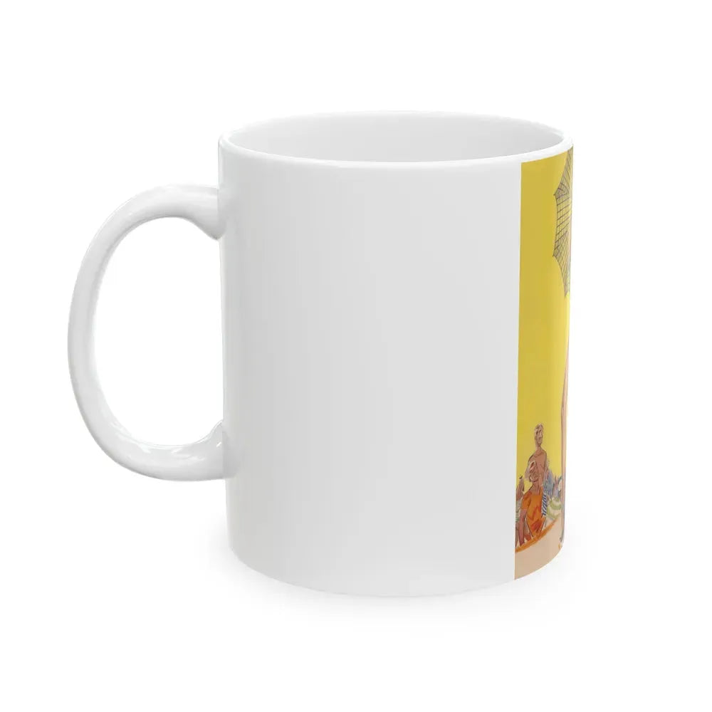 Beach Babe - White Coffee Mug - Go Mug Yourself