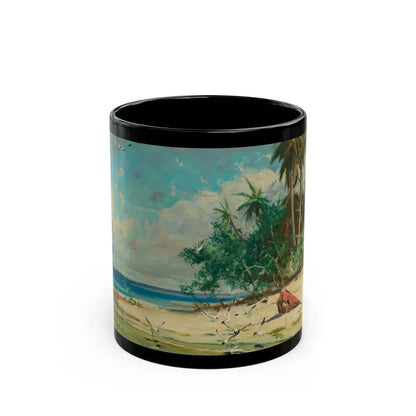 Beach Landscape, 1966 - Black Coffee Mug 11oz - Go Mug Yourself