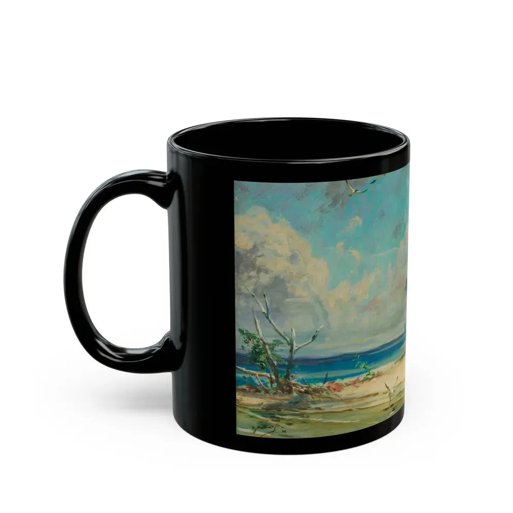 Beach Landscape, 1966 - Black Coffee Mug - Go Mug Yourself