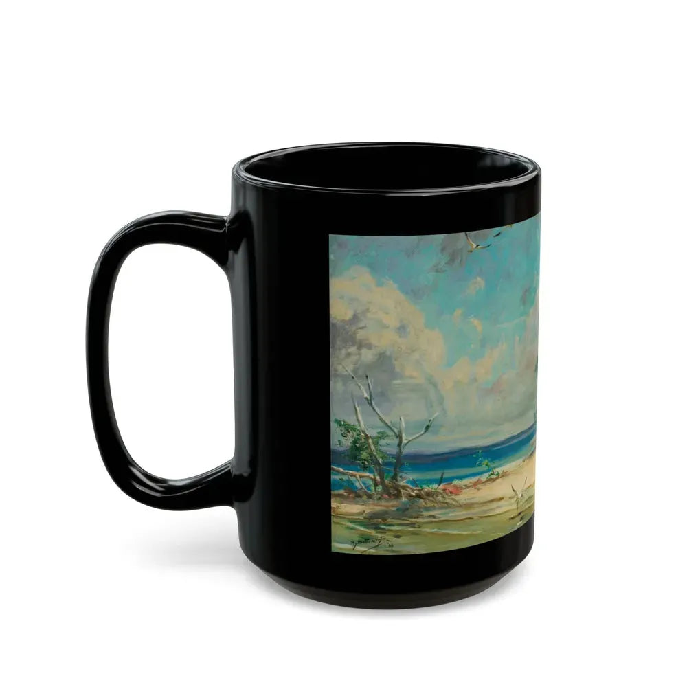 Beach Landscape, 1966 - Black Coffee Mug - Go Mug Yourself