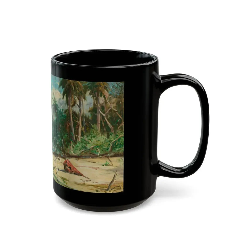 Beach Landscape, 1966 - Black Coffee Mug - Go Mug Yourself