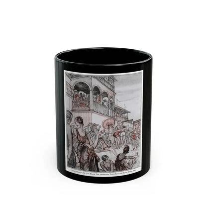 Beach Manners, McCalls magazine, August 1926 - Black Coffee Mug 11oz - Go Mug Yourself