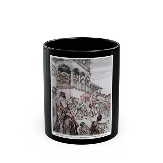Beach Manners, McCalls magazine, August 1926 - Black Coffee Mug 11oz - Go Mug Yourself