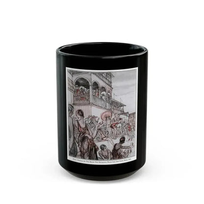 Beach Manners, McCalls magazine, August 1926 - Black Coffee Mug 15oz - Go Mug Yourself