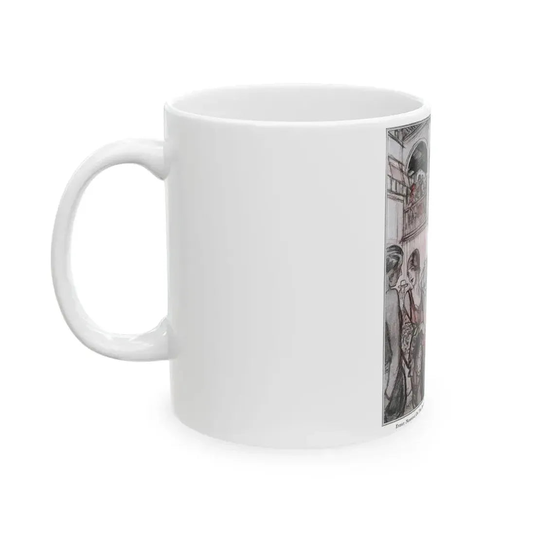 Beach Manners, McCalls magazine, August 1926 - White Coffee Mug - Go Mug Yourself