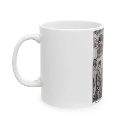 Beach Manners, McCalls magazine, August 1926 - White Coffee Mug - Go Mug Yourself